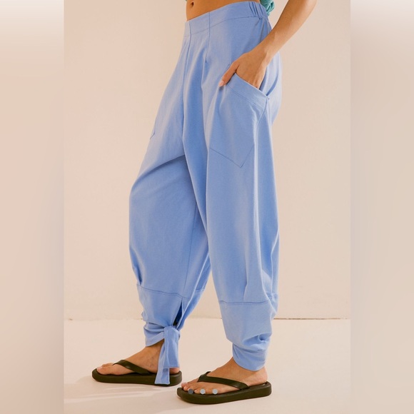 Free People Pants - Free People Sky Blue Ankle Pants